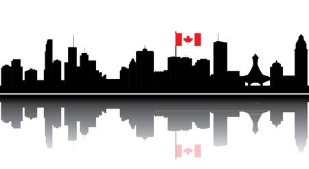 Montreal skylineの写真素材