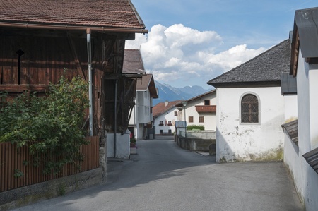 small village in the mountains in austria called Axamの写真素材