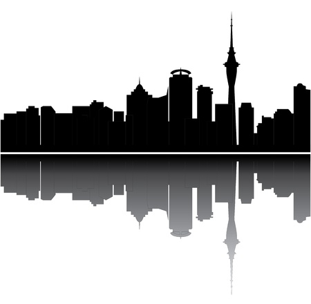 auckland skylineの写真素材