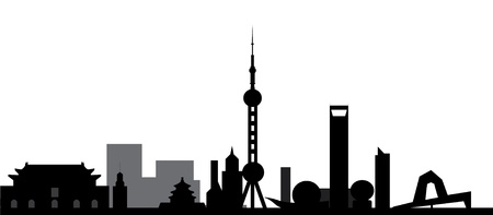 beijing skylineの写真素材