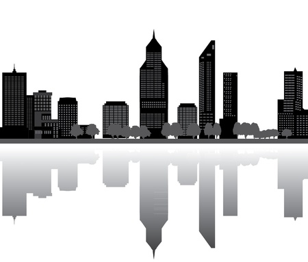 perth skylineの写真素材