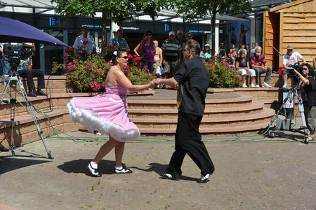 American day with dancers in Hellevoetsluis Netherlands on 21 Juli 2013
のeditorial素材