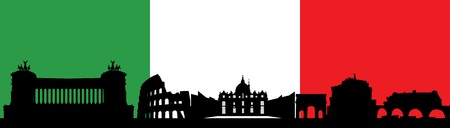 rome skylineの写真素材