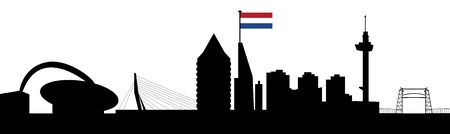 rotterdam skylineの写真素材