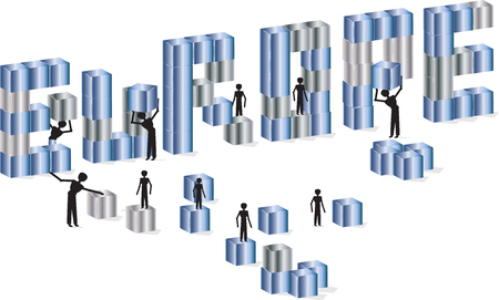 blocks to build europeのイラスト素材