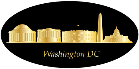 washington city skylineのイラスト素材