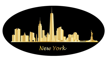 new york city skylineのイラスト素材