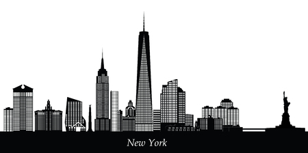 new york city skylineのイラスト素材