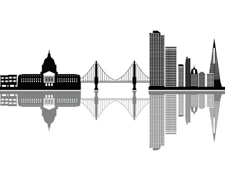 san fransisco skylineのイラスト素材