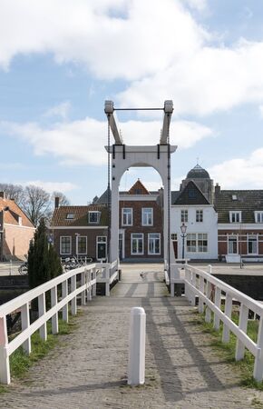 The old village Veere with the bridge in the part Zeeland of the netherlans, Veere was old fisher harborの写真素材