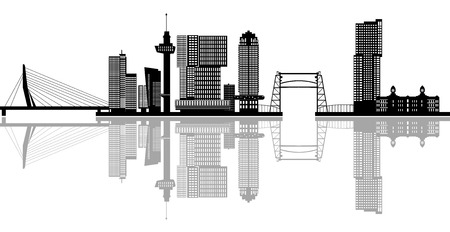london skyline Netherlandsのイラスト素材