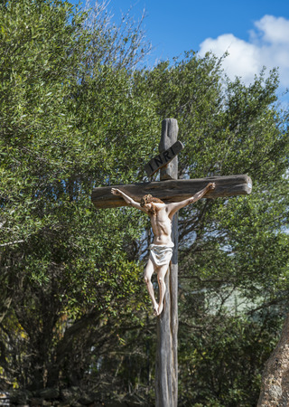 jesus christ on the crossの写真素材