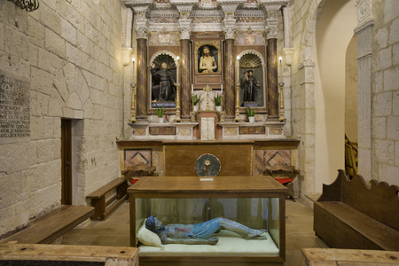 interiro church of castelsardoのeditorial素材