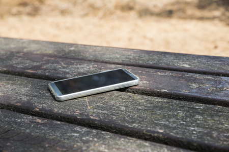 lost moblie phoneの写真素材