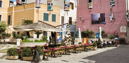 terrace in alghere on sardinia