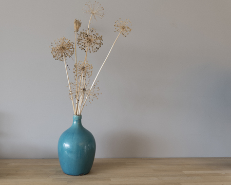 beautiful dried flowers of the onion bulbsの写真素材