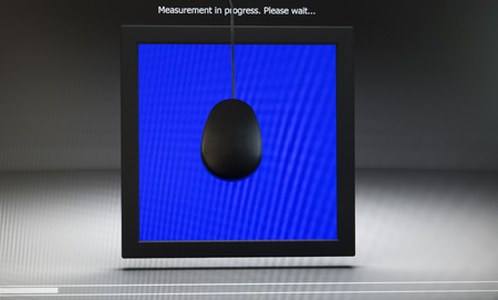computer monitor calibratingの写真素材