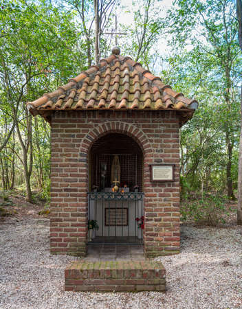 Weert,Holland,10-sept-2020:This chapel was built in 1947 after World War II, out of gratitude that many survived the war on this very spotのeditorial素材