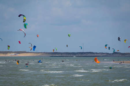 kite flying at the beachのeditorial素材