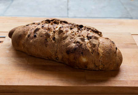 currant raisin bread from the oven