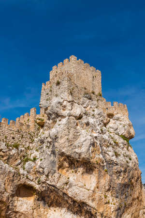 ruine of castle in zuherosの写真素材