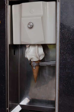 automatic ice cream machineの写真素材