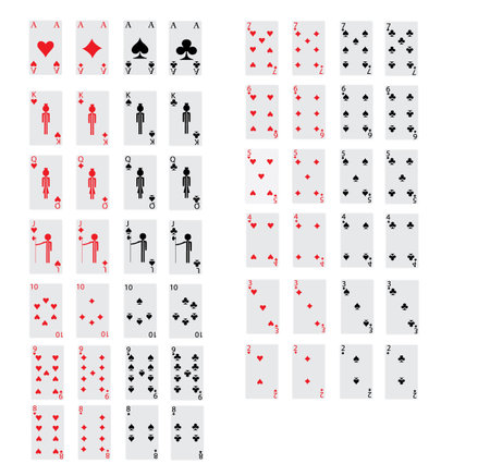all poker cardsのイラスト素材