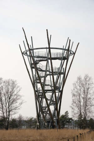 observation post in netherlandsの写真素材