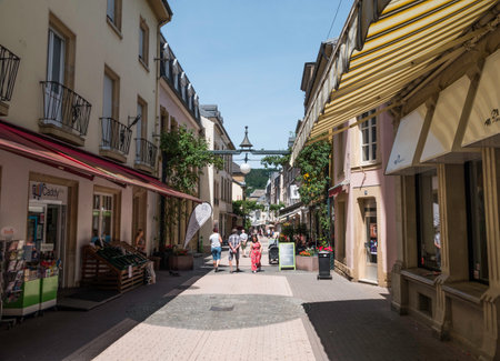 shoppingstreet of the city of echternachのeditorial素材