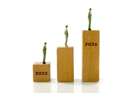 miniature puppets as icon for going for career in the new year