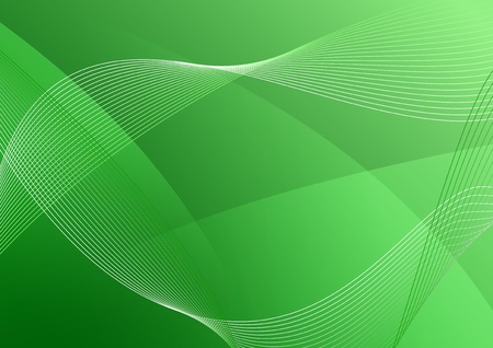 wavy green vector backgroundのイラスト素材