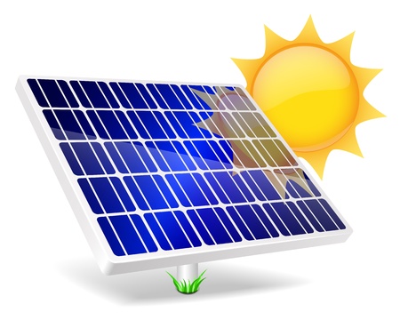 Solar Panel icon  Vector illustration EPS10 のイラスト素材