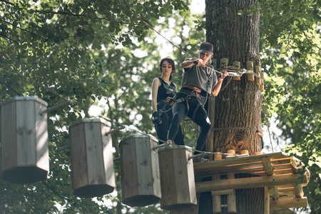 Experience thrilling and exciting treetop adventures with your friends in natures vibrant and...