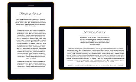 Two tablet computers mockups with blank screens. Responsive screens to display your mobile web site designの写真素材