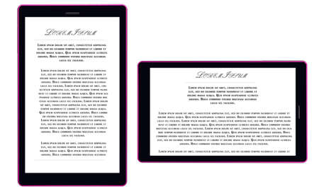 Two tablet computers mockups with blank screens. Responsive screens to display your mobile web site designの写真素材