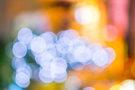 Abstract blurred  christmas tree in the shopping mallの写真素材