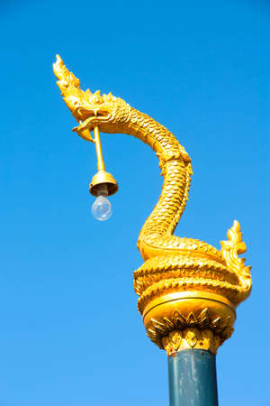 Lantern gold King of Nagas, Serpent  Lanternの写真素材