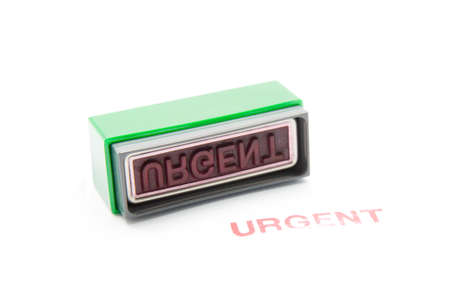urgent stamp on white background