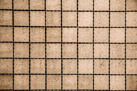 Old square stone brick floor textureの写真素材