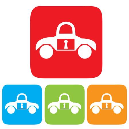 Car key iconのイラスト素材