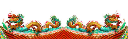 Chinese style dragon statue の写真素材