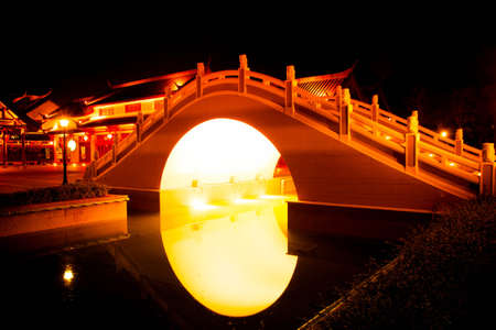 An Arch Bridge at Dragon Descendants Museum in Suphanburi Province Thailandのeditorial素材