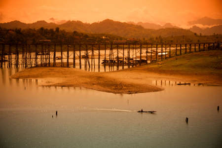 Mon wood Bridgeの写真素材