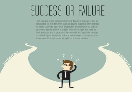 Success or Failureのイラスト素材
