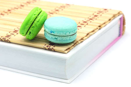 Macaroon put on the booksの写真素材