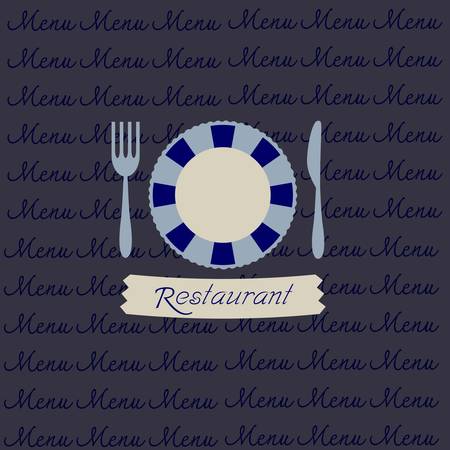 Restaurant menu designのイラスト素材