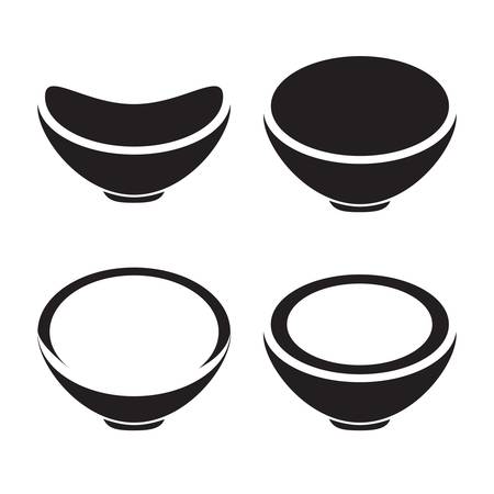 Bowl icon, restaurant signのイラスト素材