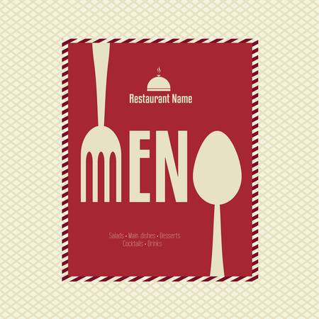 Restaurant Menu Card Design templateのイラスト素材