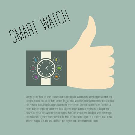 smart watchのイラスト素材