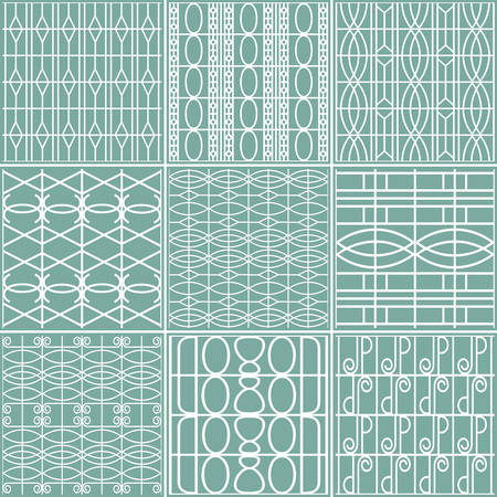 set of seamless vector patternsのイラスト素材